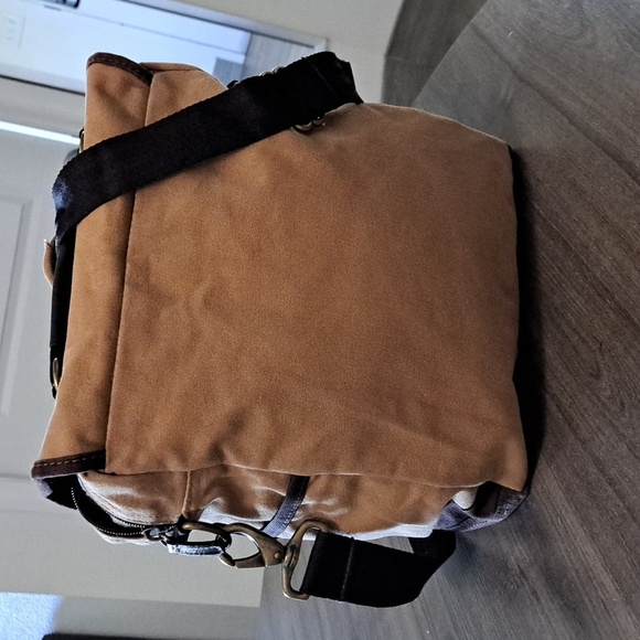 Eddie Bauer Vintage Canvas Adventurer Field Messenger Bag - Picture 4 of 14